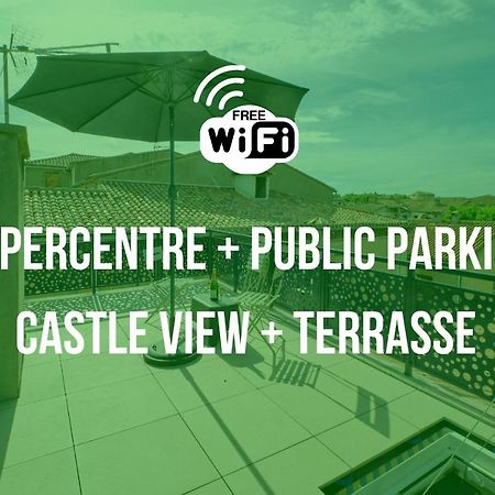 Mon Toit Carcassonnais •Hypercentre •Terrasse •Vue Apartment Carcassonne Exterior photo